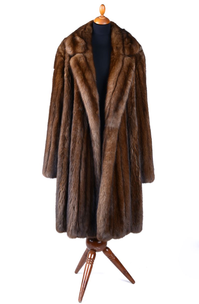 Lungo Cappotto in Visone