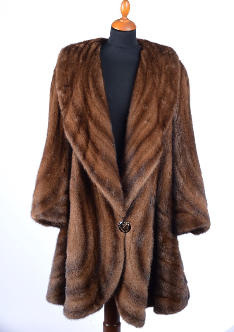 Cappotto in Visone Marrone
