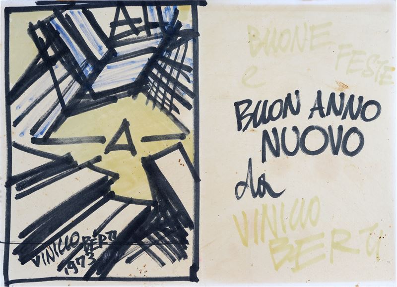 Vinicio Berti - Biglietto di Auguri