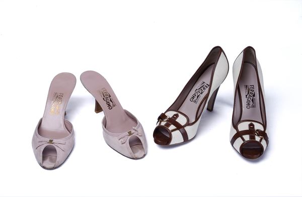 SALVATORE FERRAGAMO - Due paia di scarpe