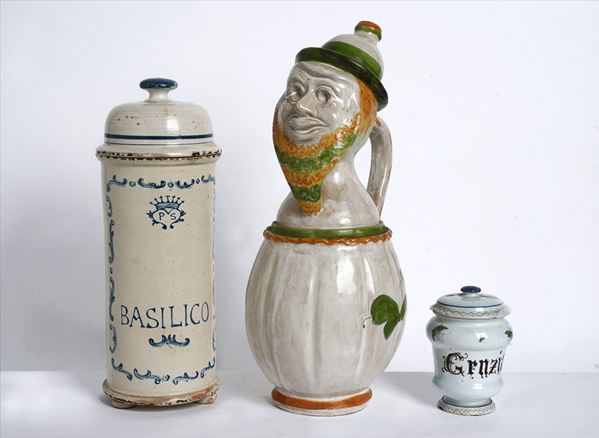 Lotto di oggetti per la casa in ceramica