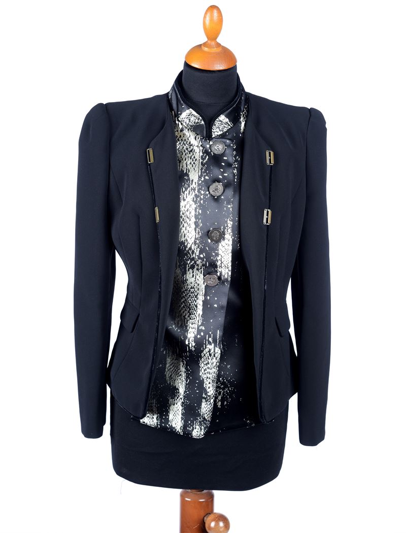 Giacchino in poliestere nero