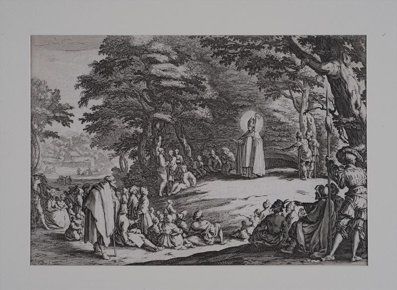 Jaques Callot - La Predicazione di Saint Amond