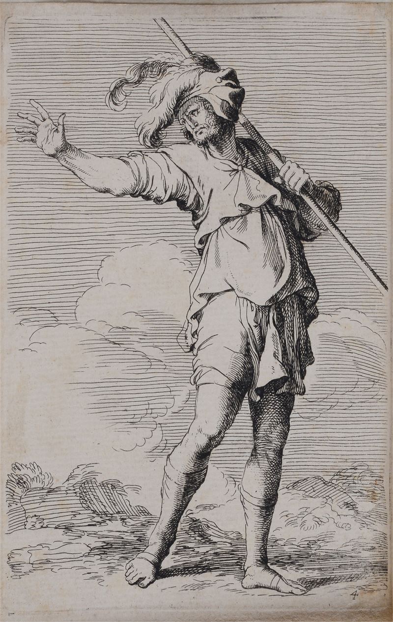Salvator Rosa - Lotto Composto da 3 Incisioni