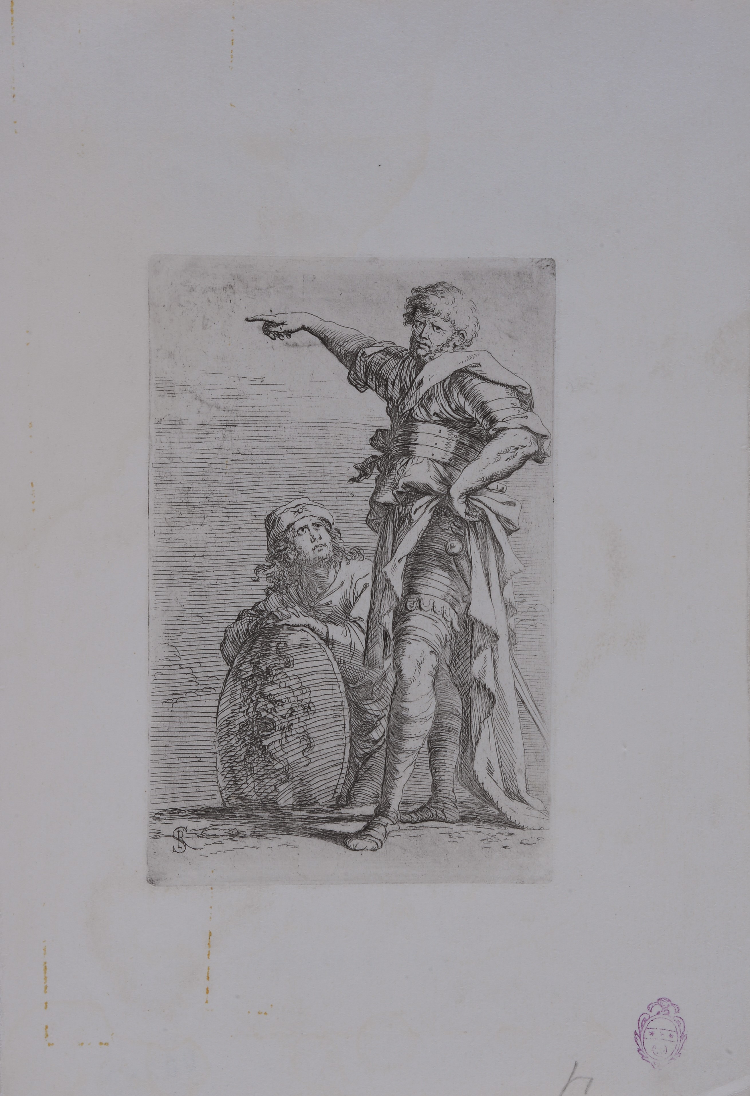 Salvator Rosa - Lotto Composto da 3 Incisioni