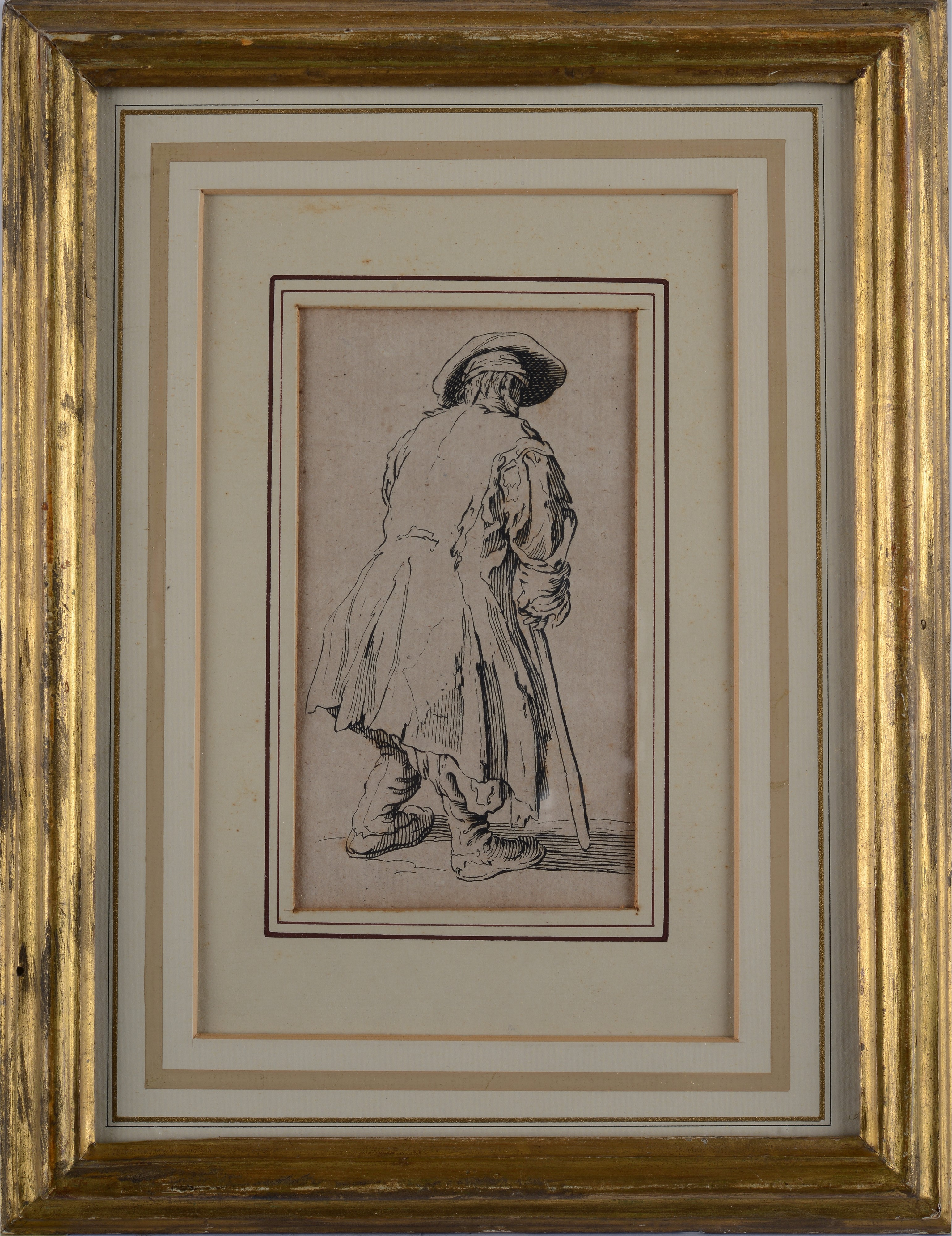 Jaques Callot - Il Vecchio Mendicante con una Sola Stampella