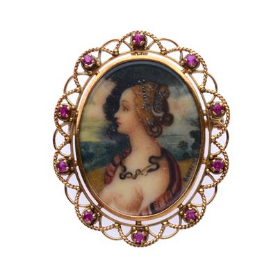 Spilla in Oro Rosa
