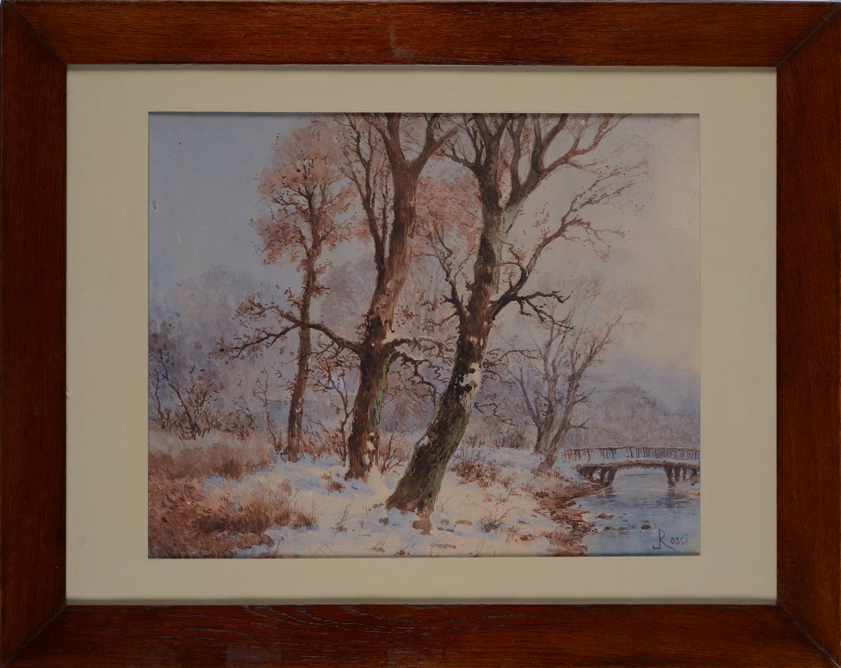 Luigi Rossi - Paesaggio Innevato
