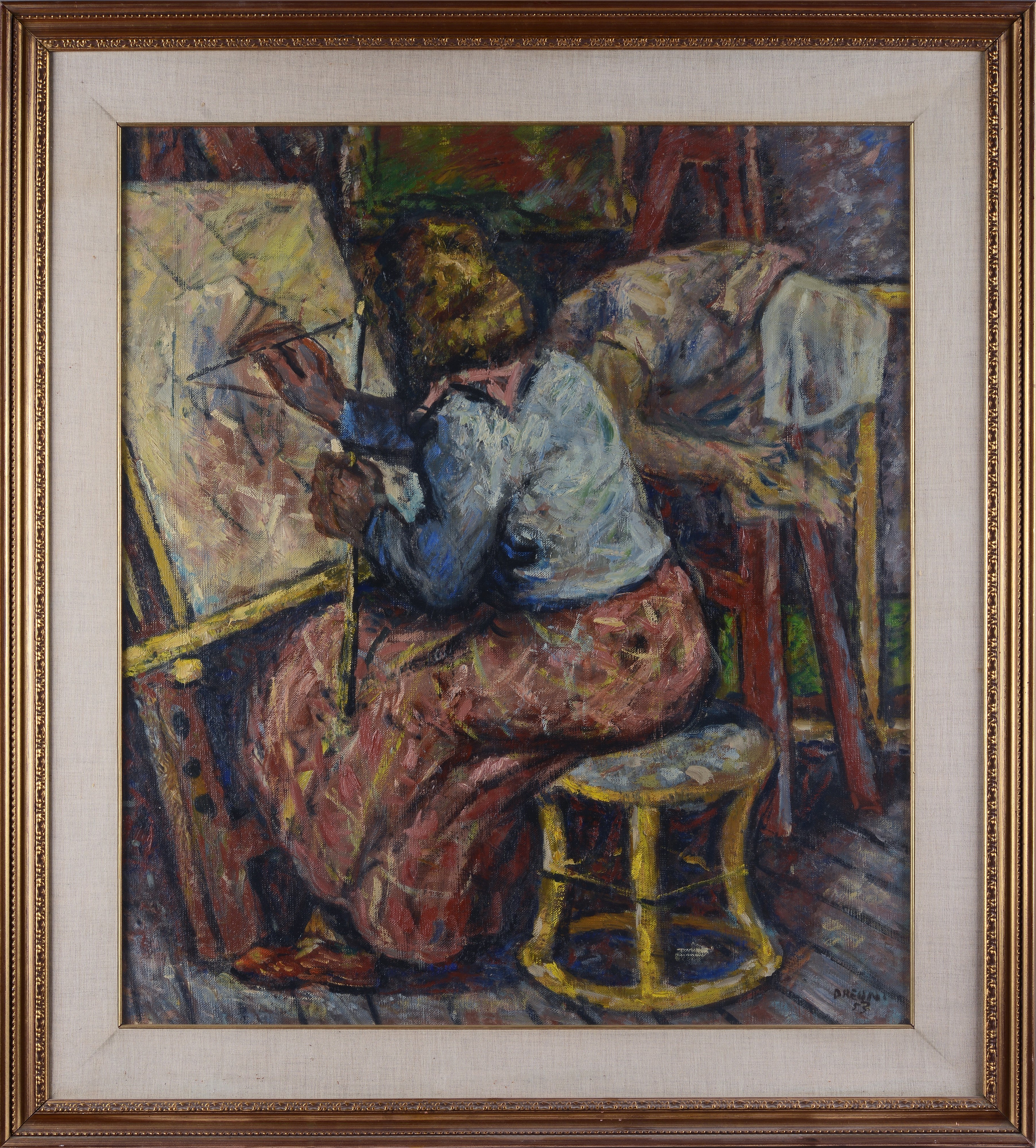 Arrigo Dreoni - La Pittrice nello Studio