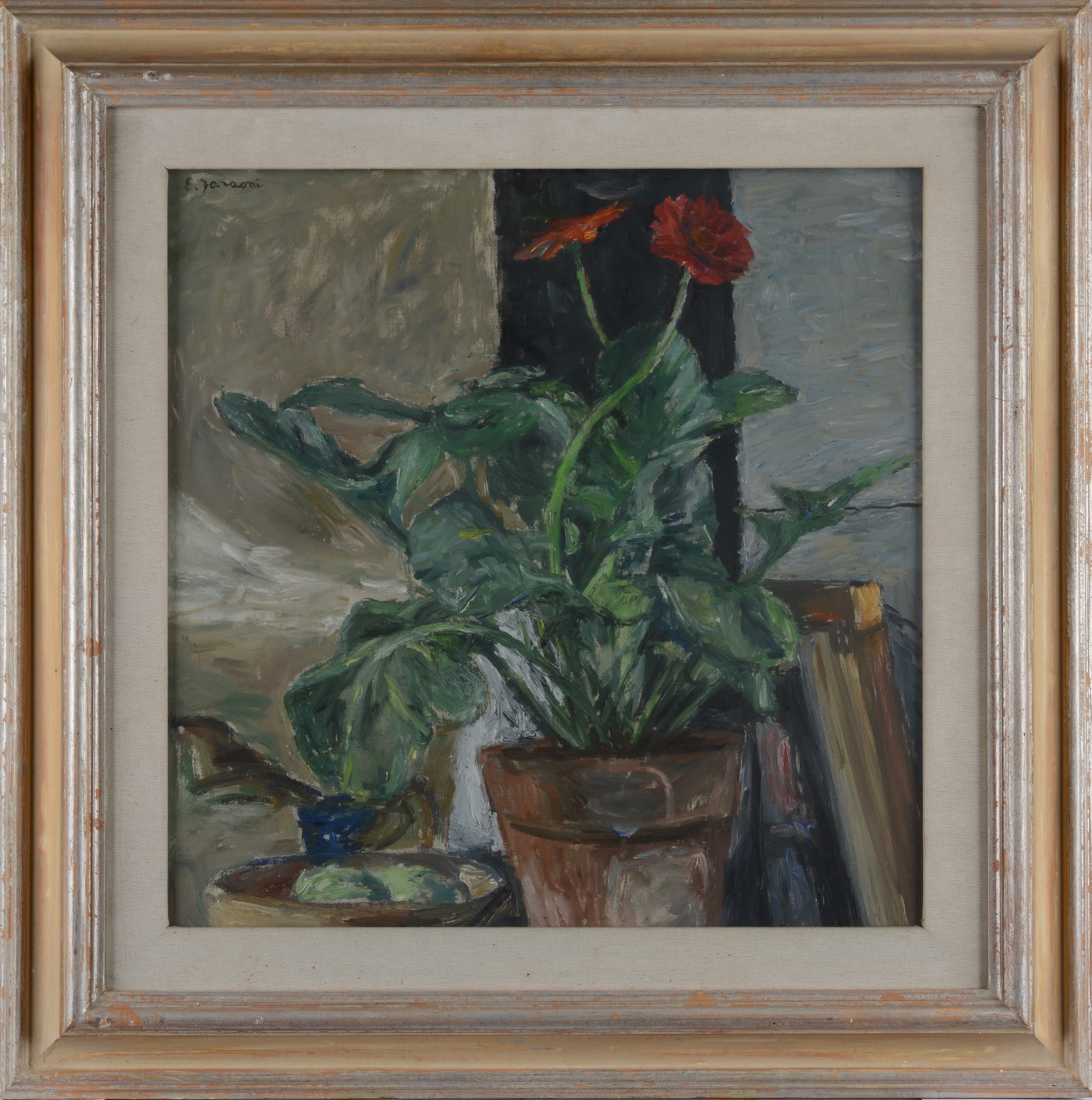 Enzo Faraoni - Natura Morta con Pianta di Fiori
