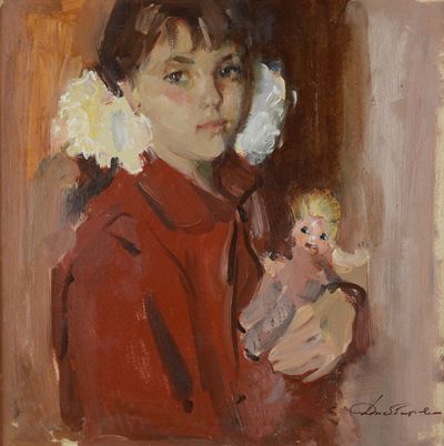 Ritratto di Bambina con Bambola
