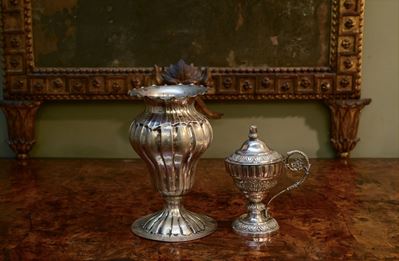 Vaso e Stoppiniera in Argento