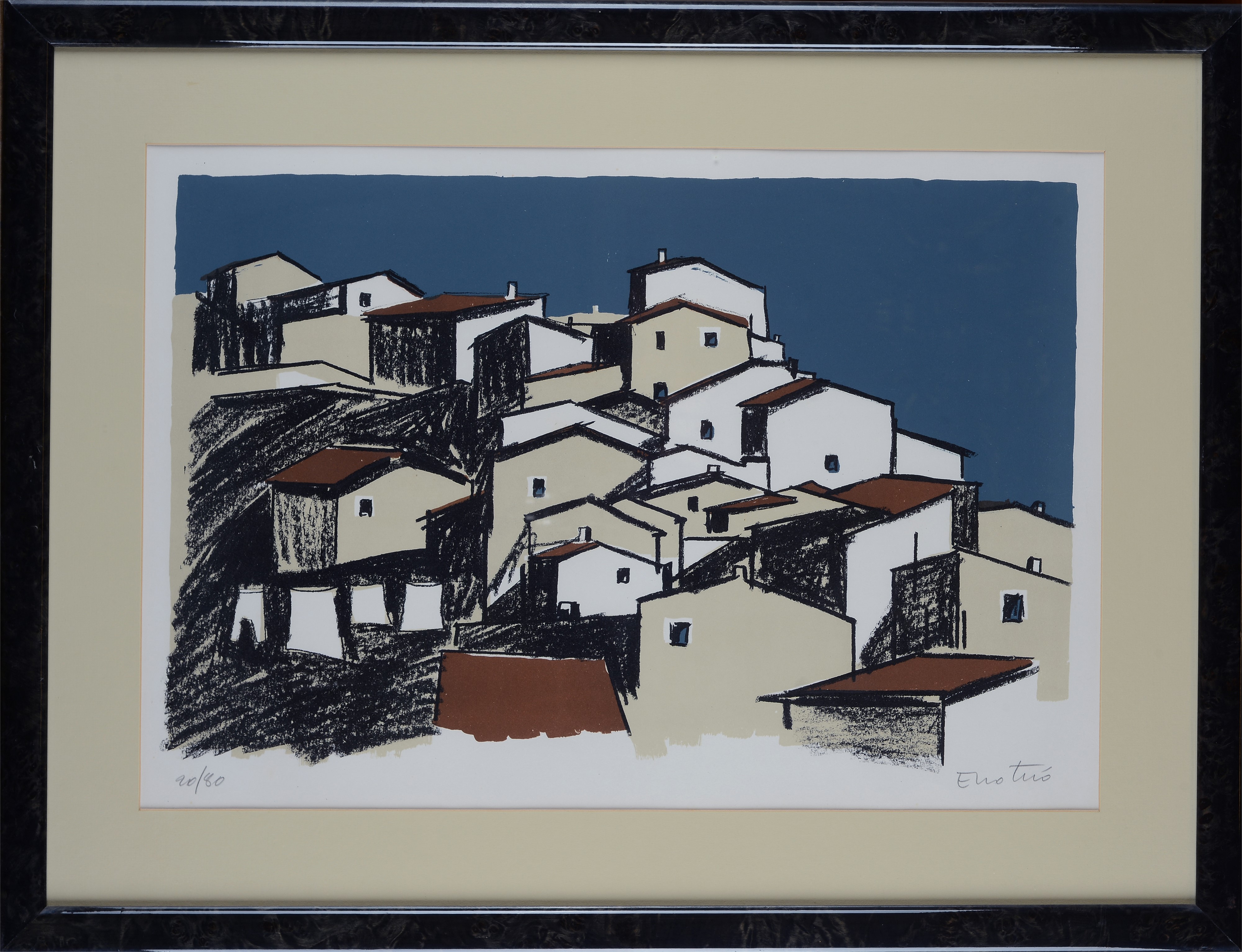 Enotrio Pugliese - Paesaggio con Case