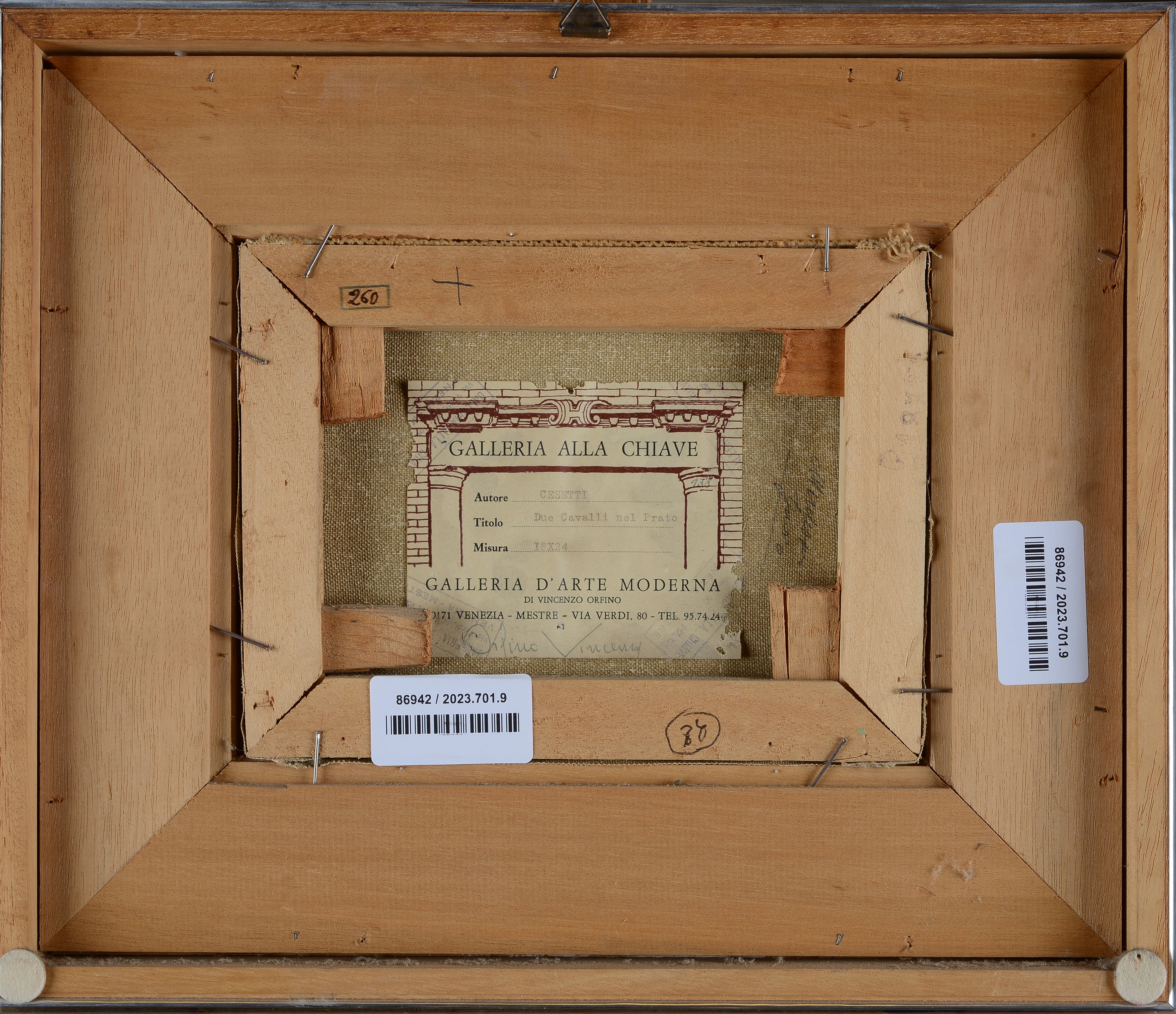 Due cavalli nel prato