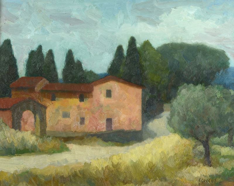 Ennio Cocchi - Paesaggio All'antella