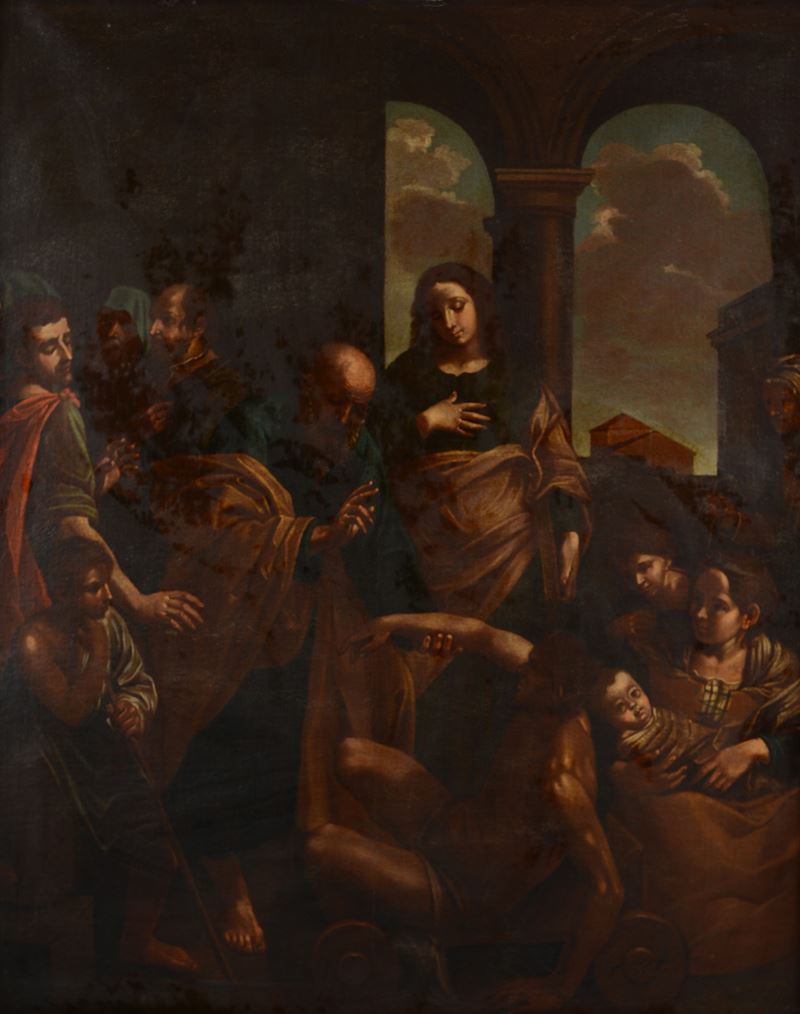 San Pietro guarisce lo storpio (da Simone Cantarini)