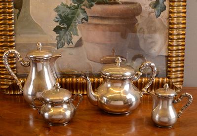 Set da Tè e da Caffè in Argento