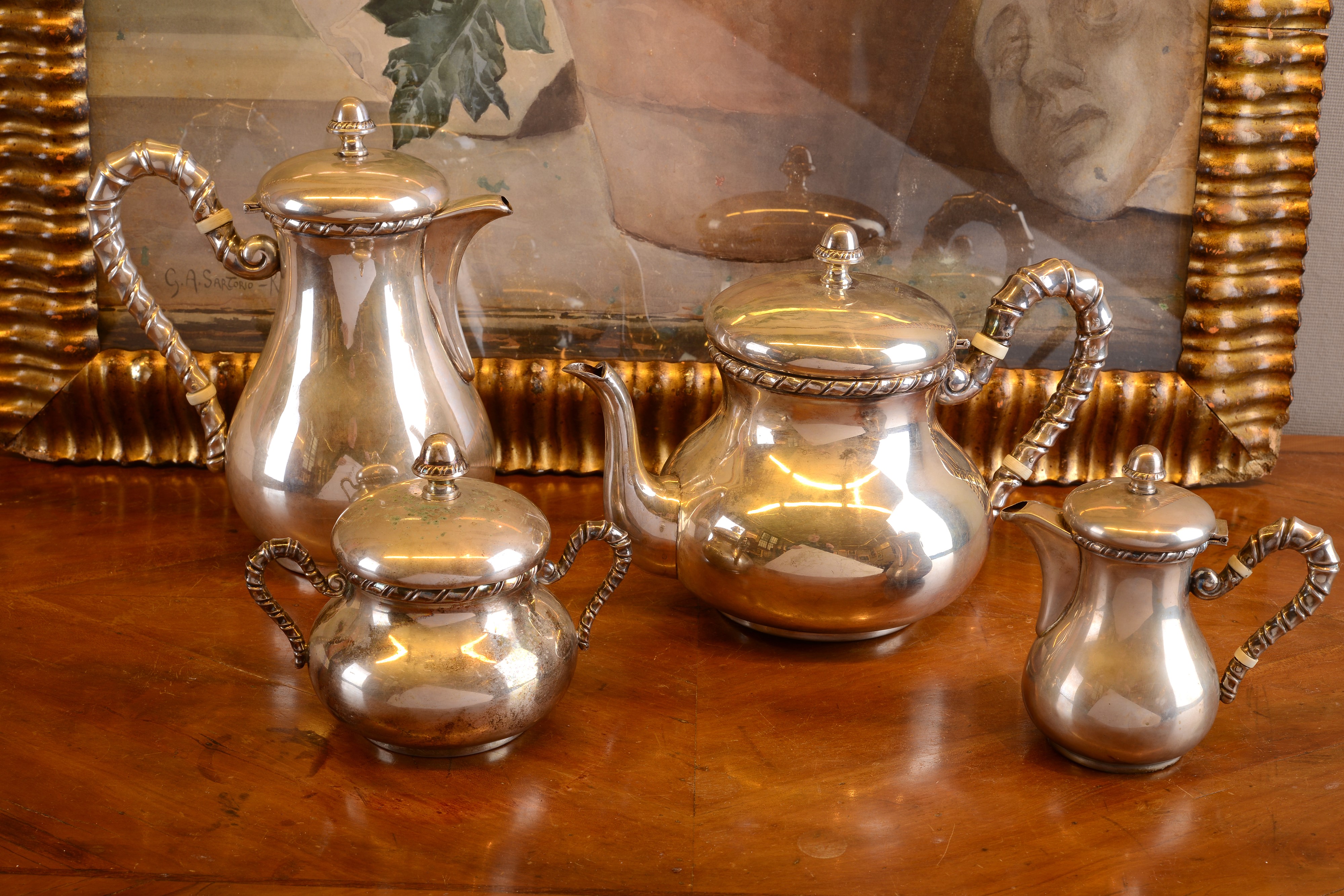 Set da Tè e da Caffè in Argento
