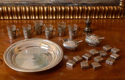 Lotto di Curiosità per la Tavola in Argento