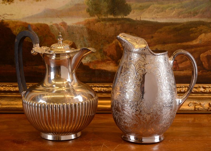 Caffettiera e versatoio in Sheffield