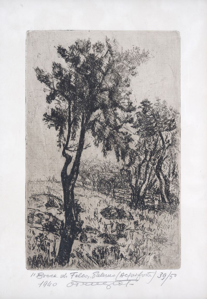 Anonimo, XX Sec. - Bocca di Falco a Palermo
