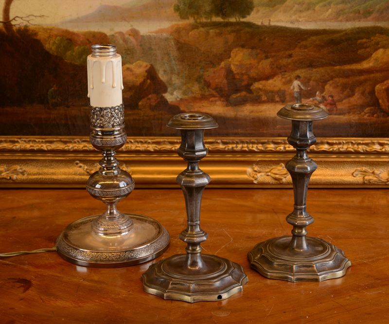 Coppia di Candelabri in Argento
