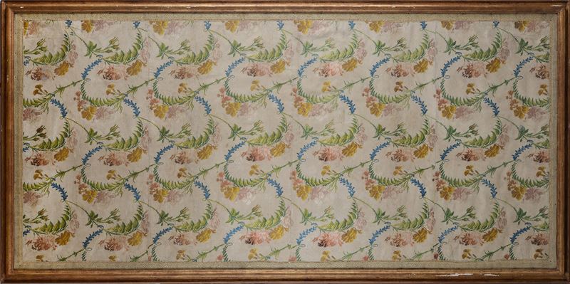 Grande pannello ricamato