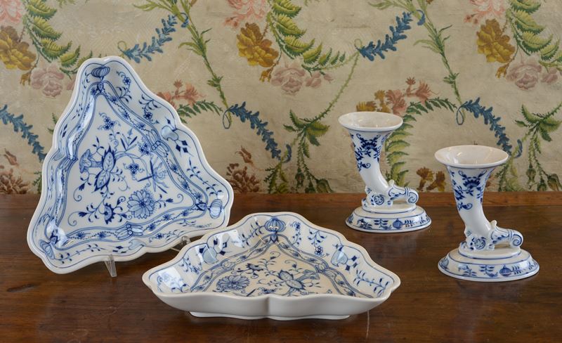 Lotto di Oggetti in Porcellana Meissen