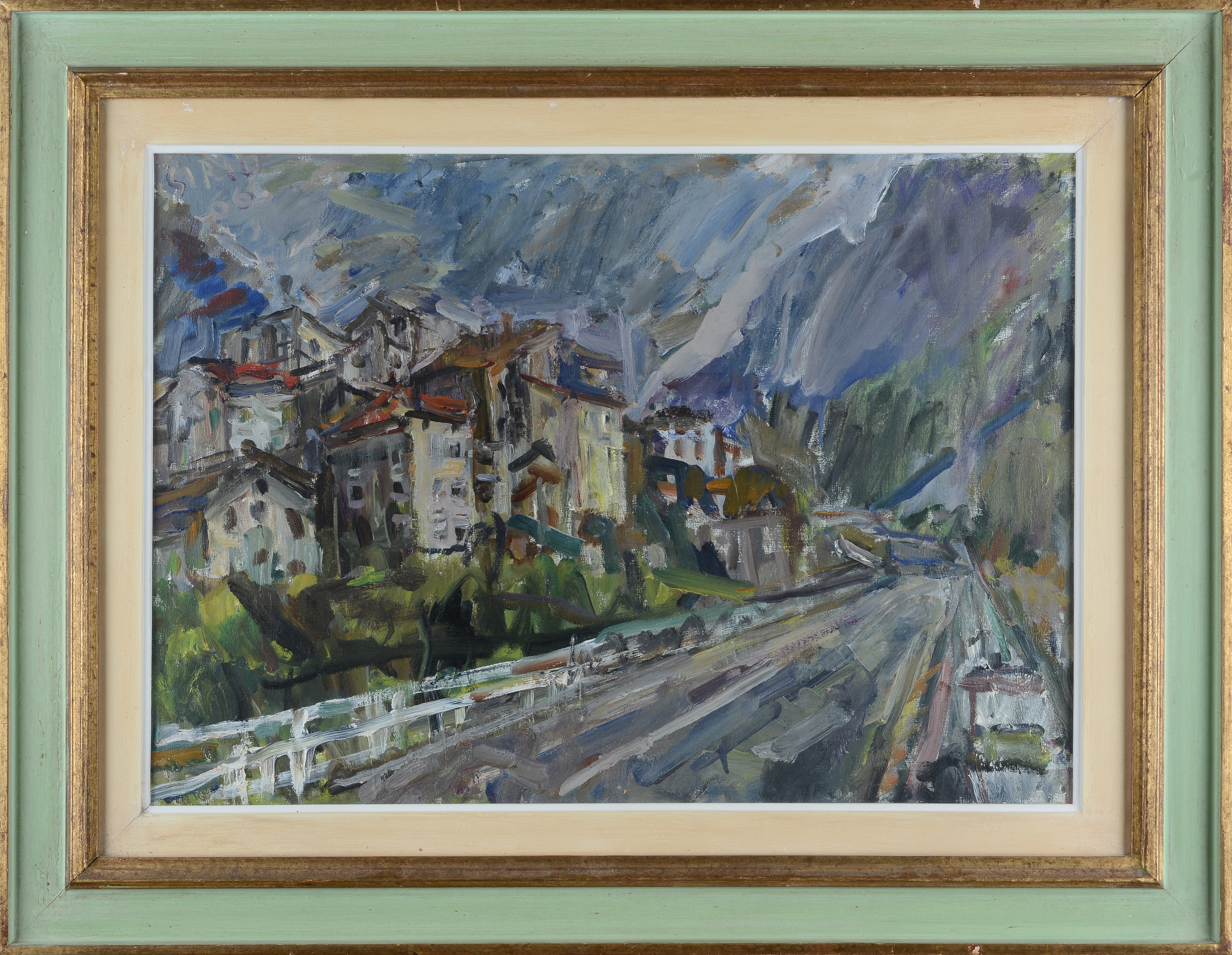 Sirio Salimbeni - Strada con Case