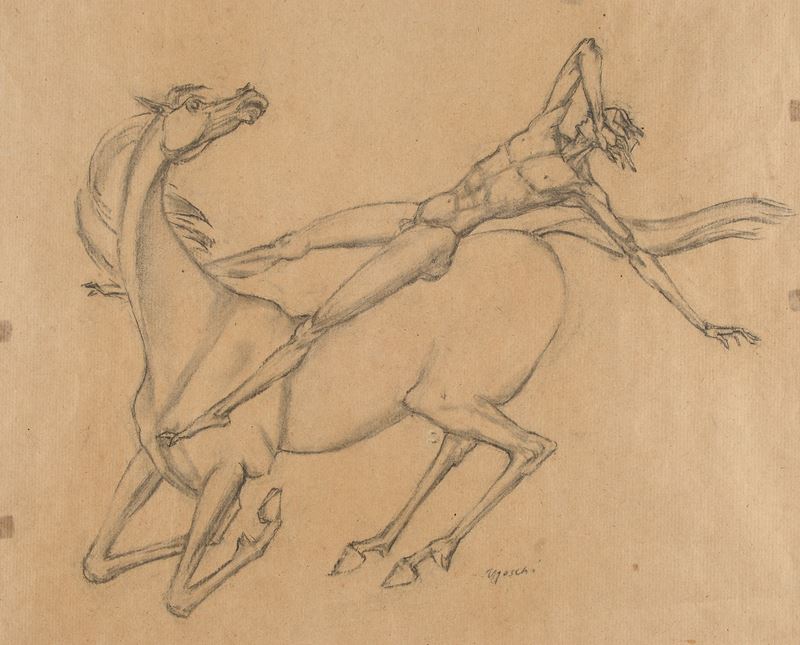 Mario Moschi - Cavallo e Cavaliere