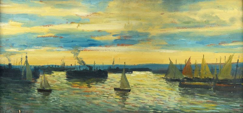 Giovanni Campriani - Barche in Laguna