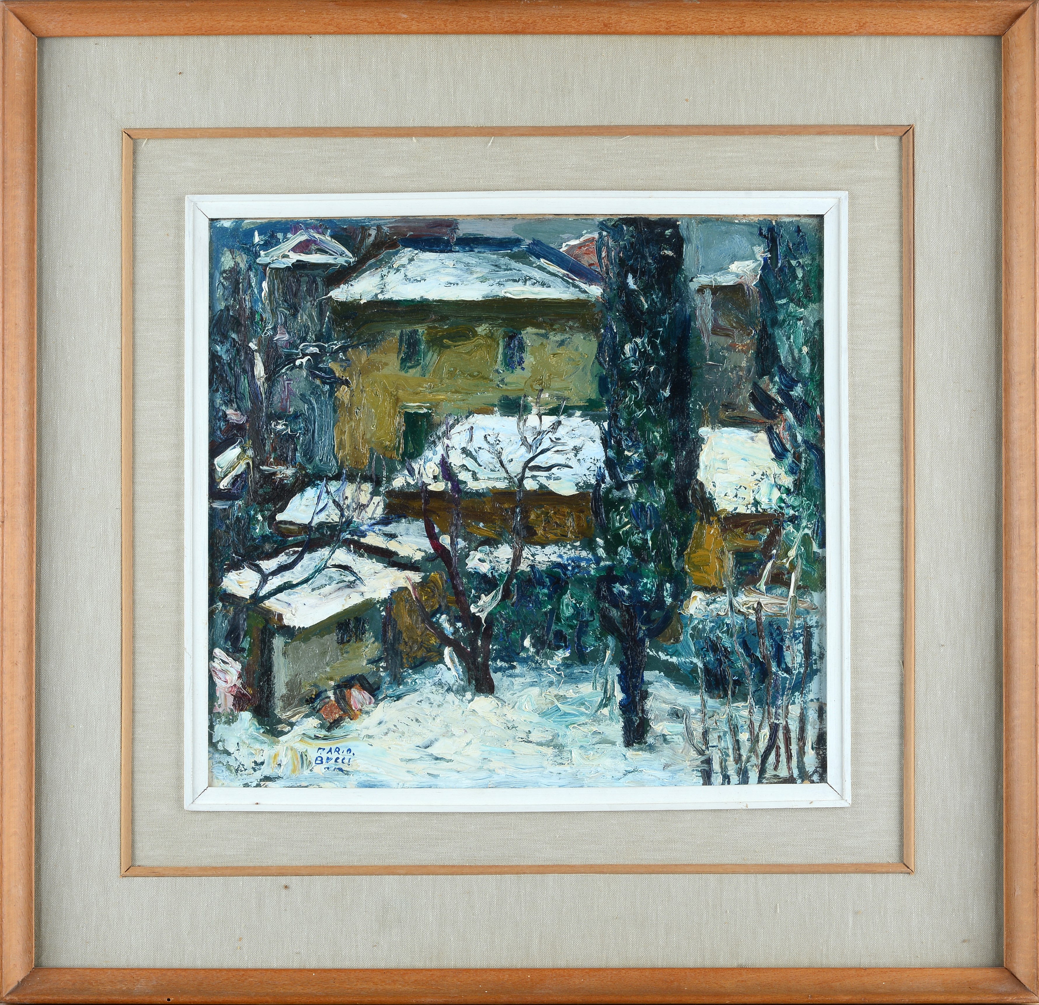 Mario Bucci - Paesaggio Innevato