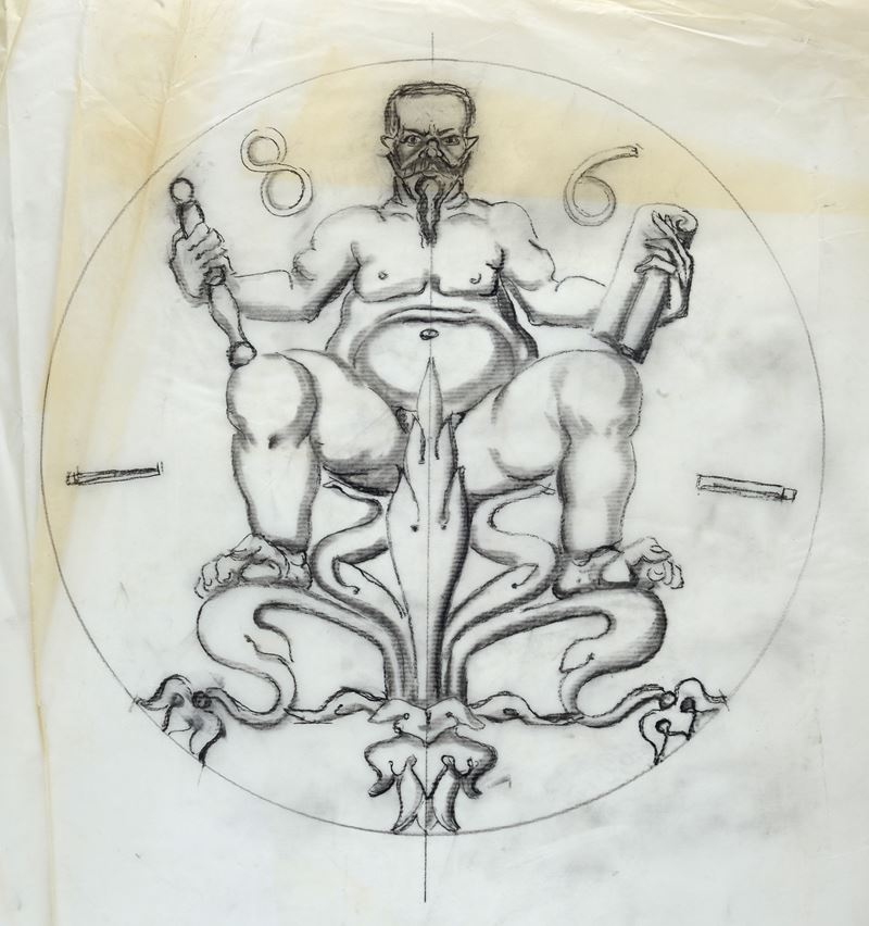 Mario Moschi - Studio per Stemma - 86