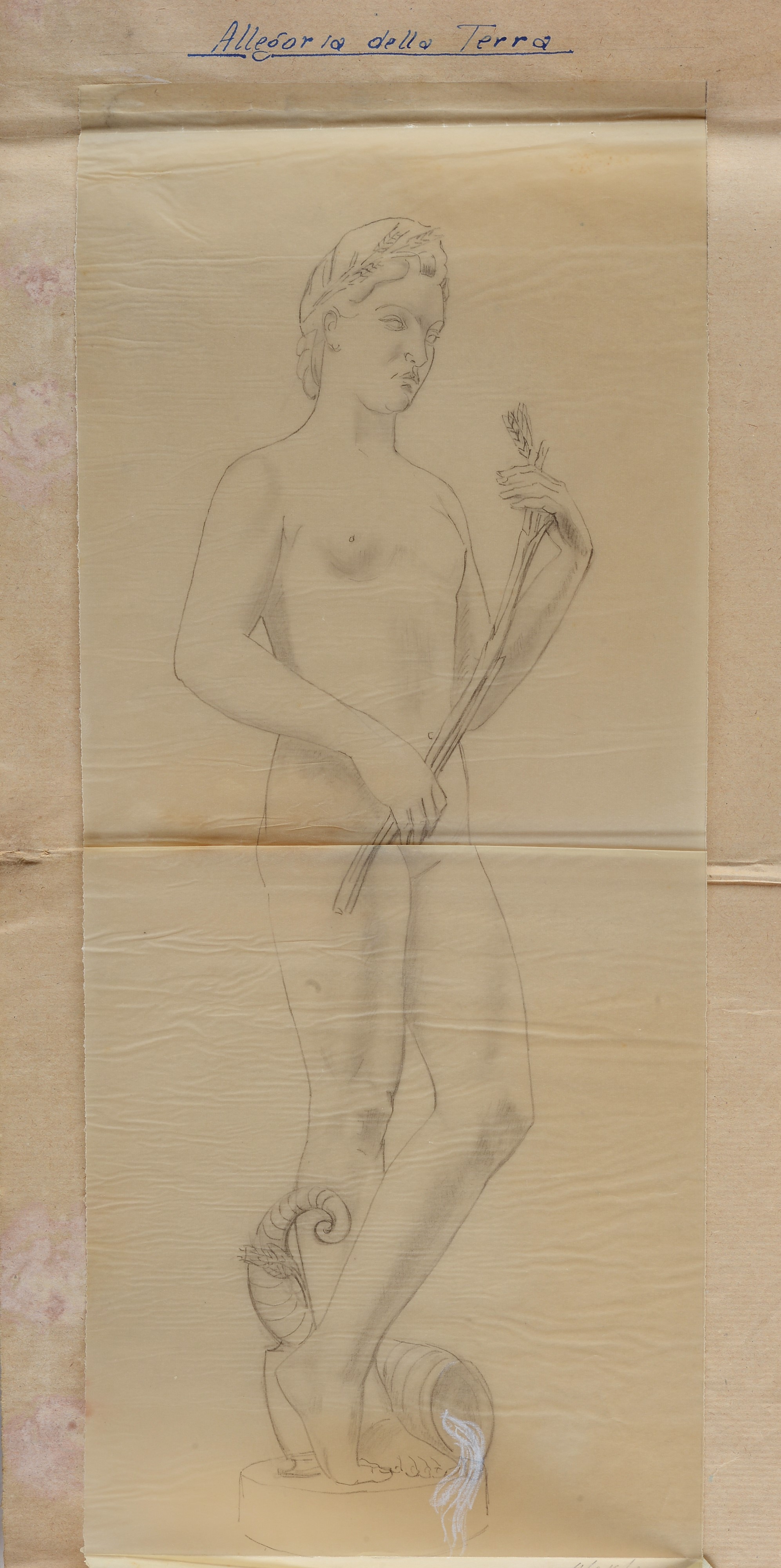 Mario Moschi - Studio per Sculture (allegoria della Terra e Allegoria della Sorgente)