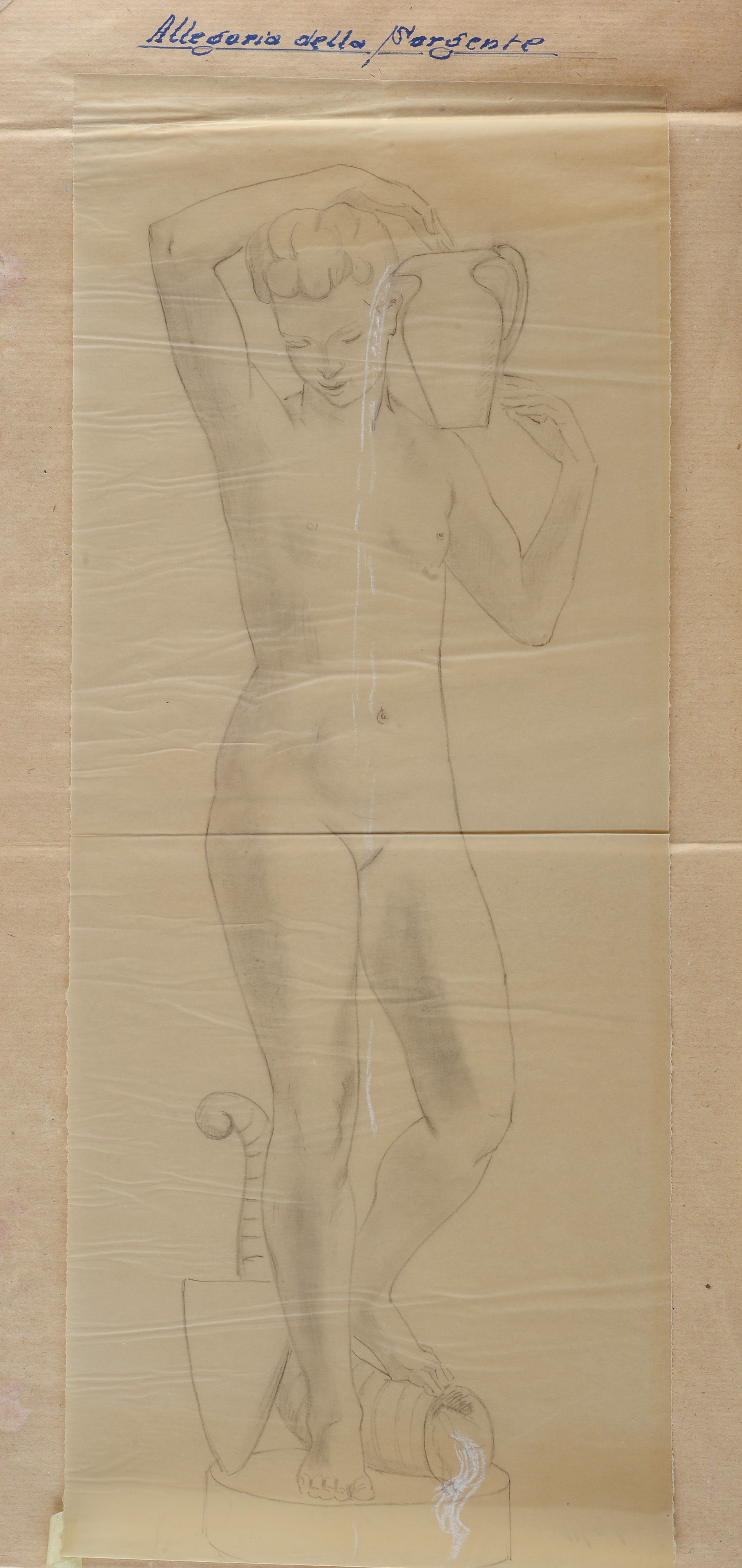 Mario Moschi - Studio per Sculture (allegoria della Terra e Allegoria della Sorgente)