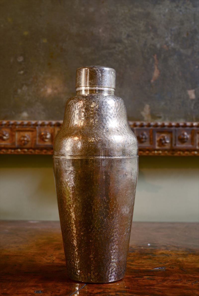 Shaker in Argento Martellato