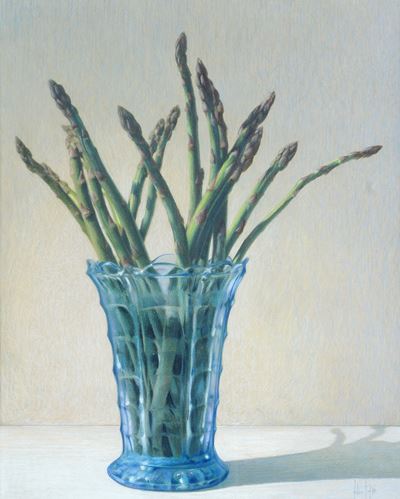 Asparagi nel Vaso Blu