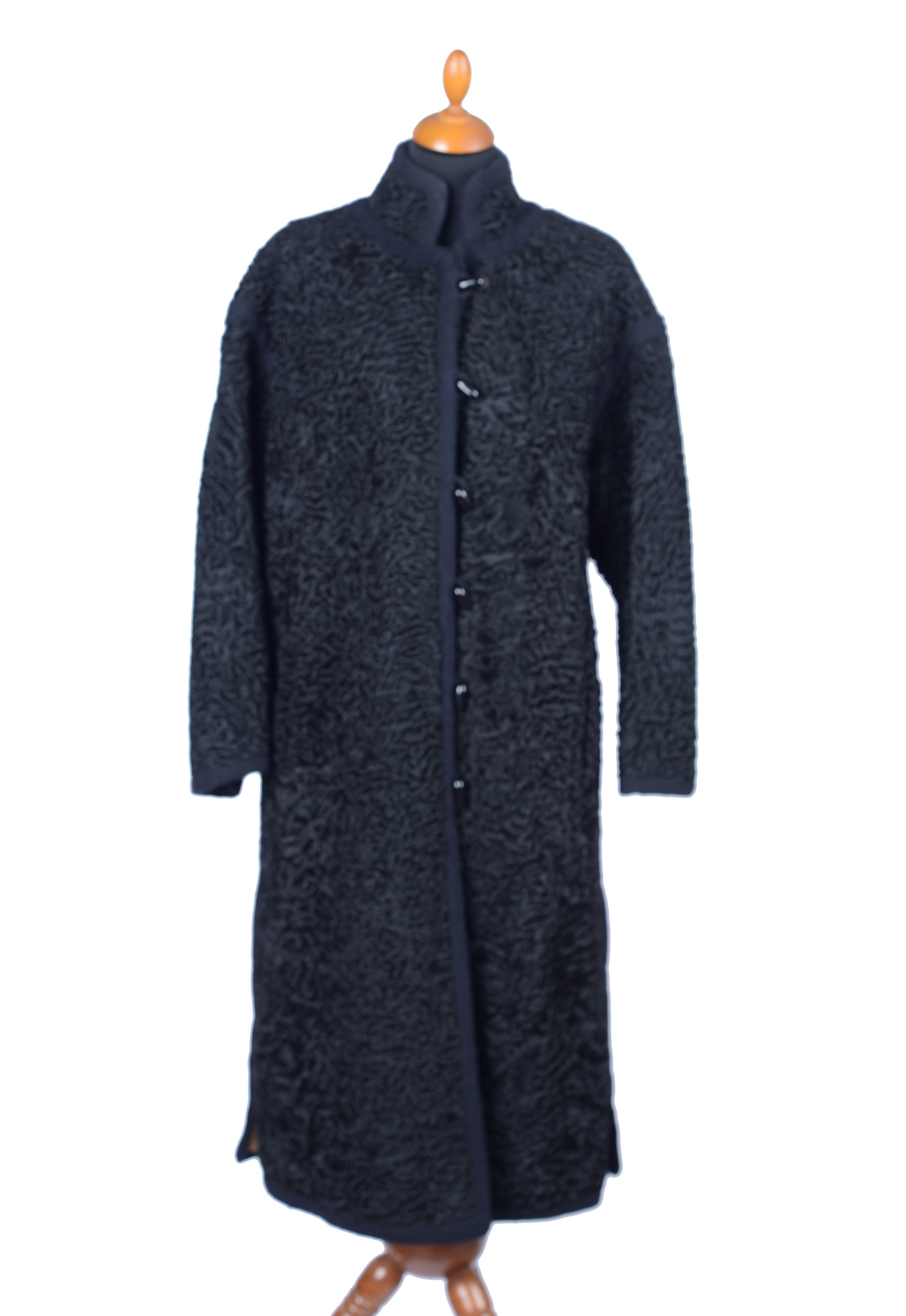 Cappotto in Astrakan Nero