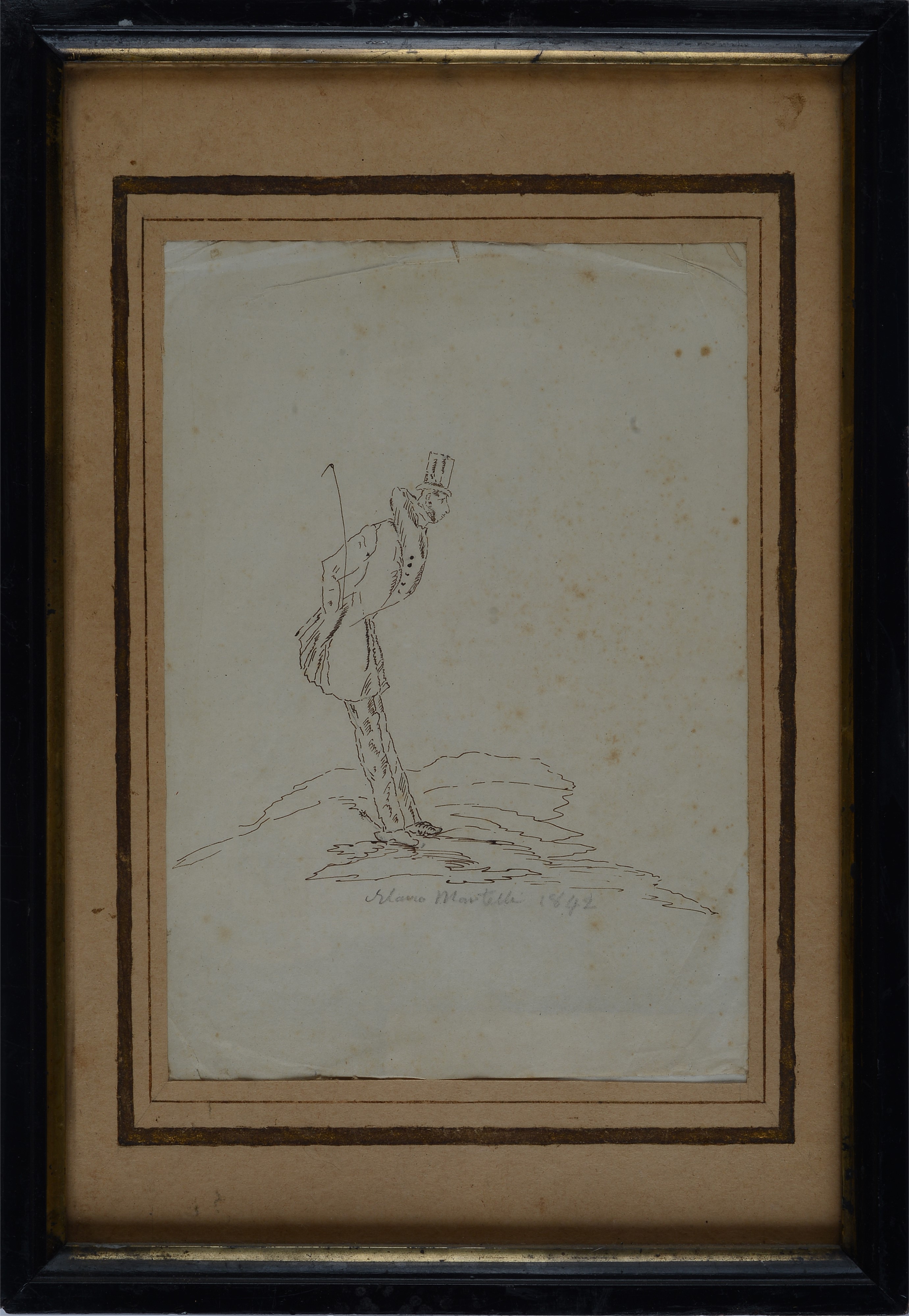 Scuola Toscana, Fine XIX Sec. - Ritratto di Nobildonna e di Gentiluomo