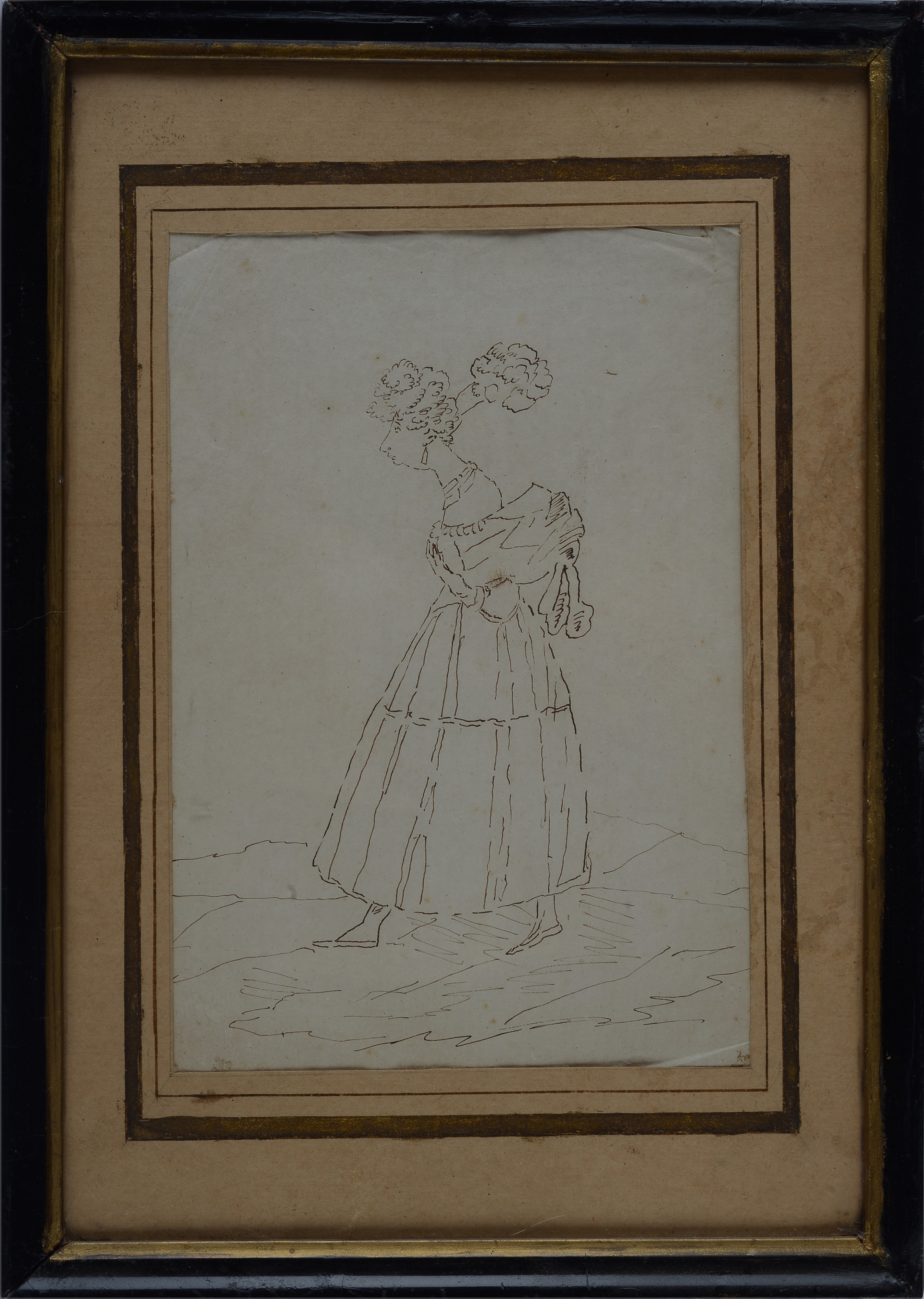 Scuola Toscana, Fine XIX Sec. - Ritratto di Nobildonna e di Gentiluomo