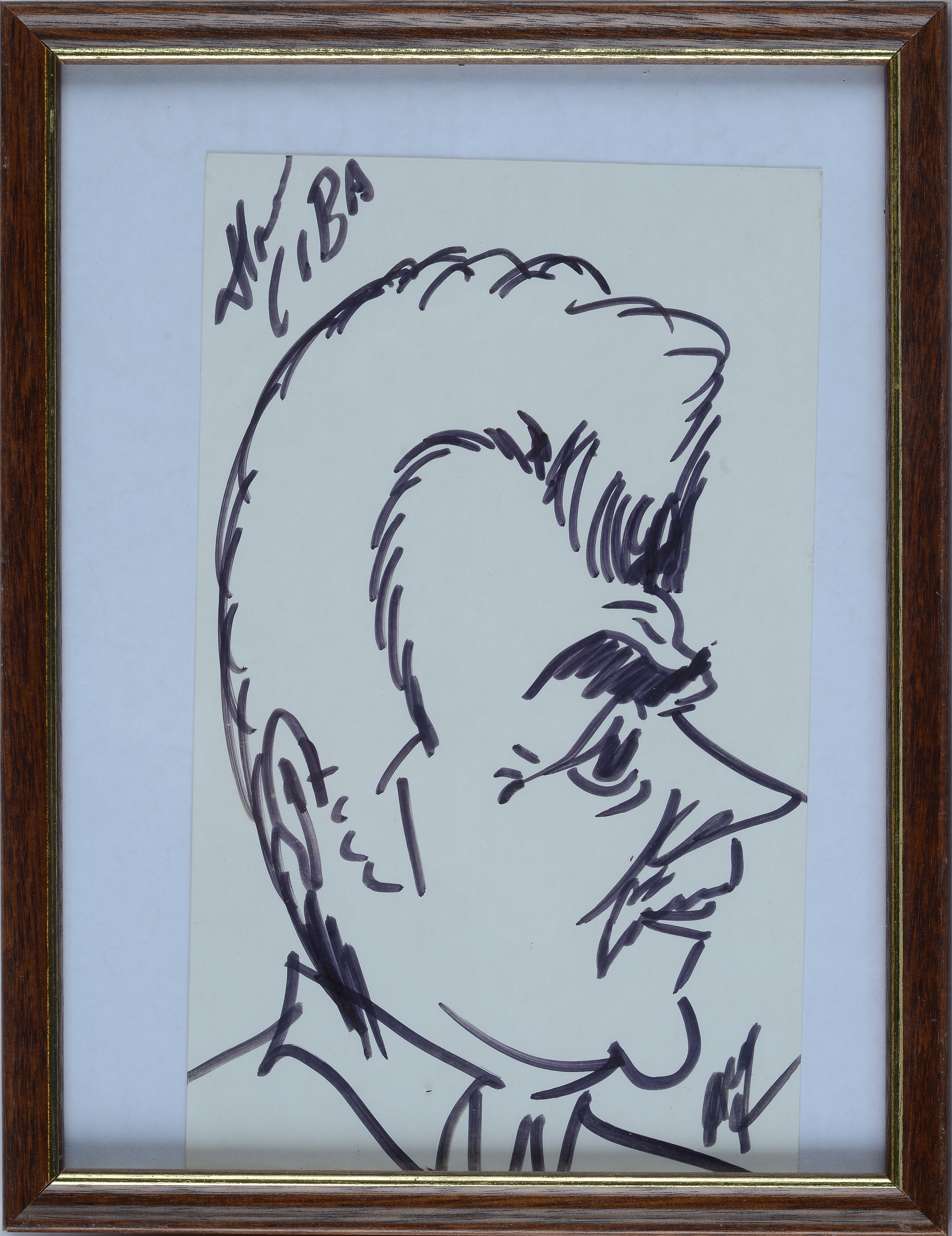 Caricatura con Uomo con Baffi