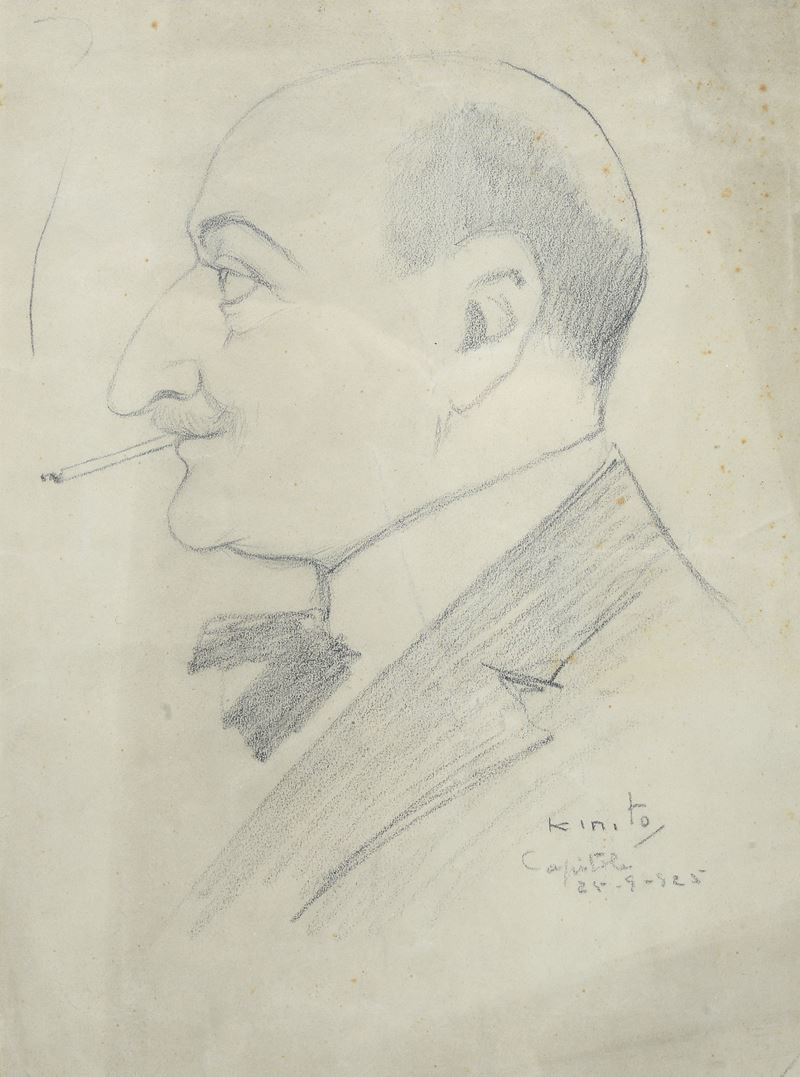 Caricatura di Uomo che Fuma