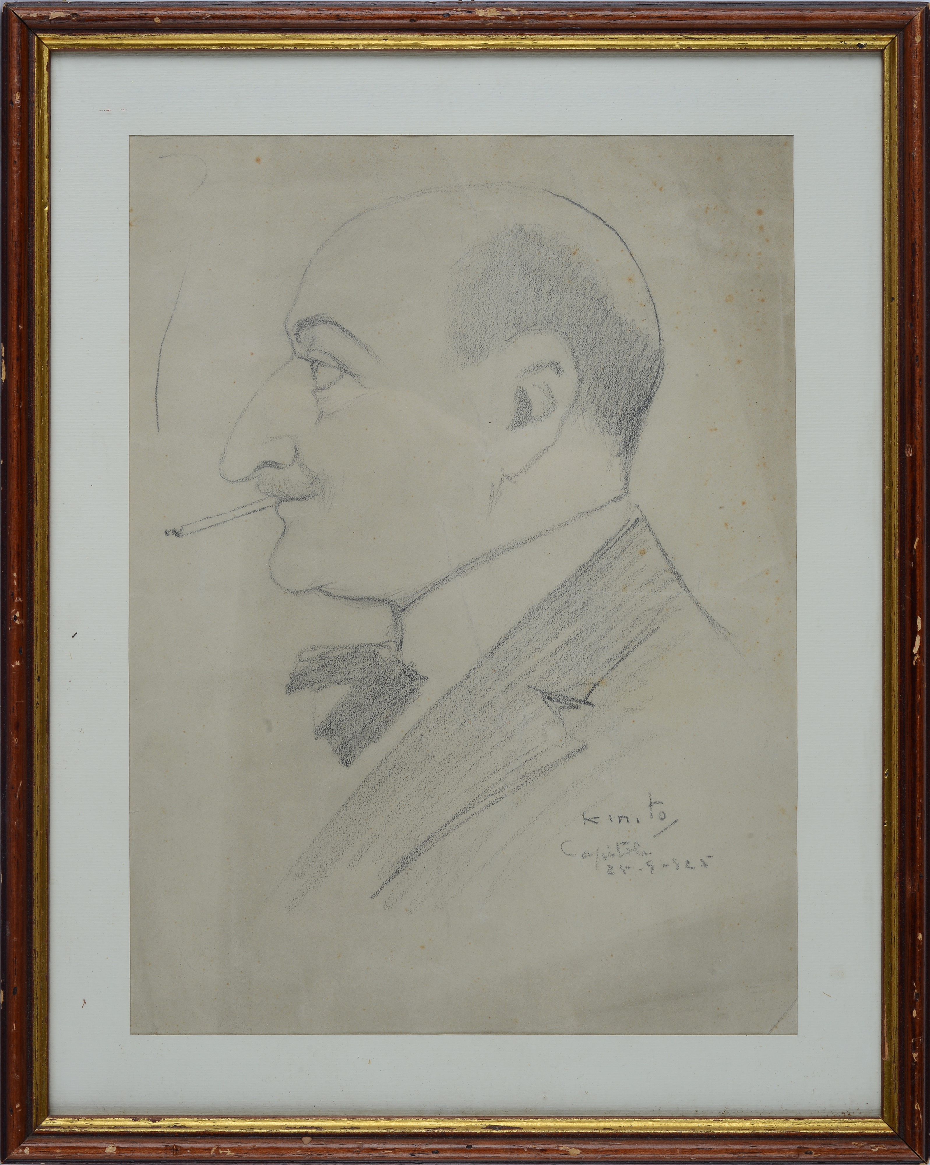 Caricatura di Uomo che Fuma