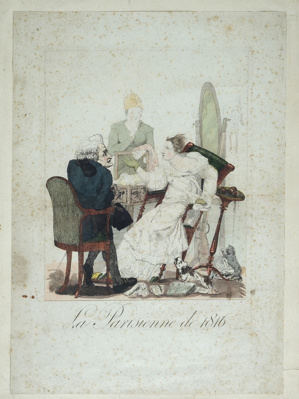 Scuola Francese, XIX sec. - La Parisienne de 1816