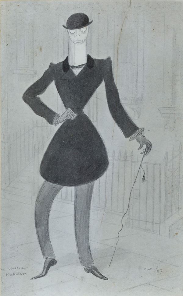 William Nicholson - Caricatura di gentiluomo