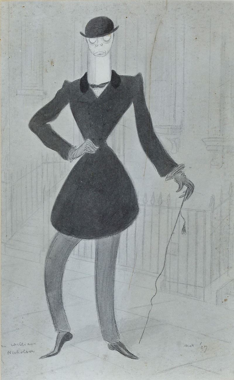 William Nicholson - Caricatura di Gentiluomo
