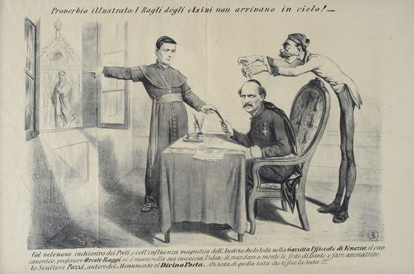Telemaco Signorini - Proverbio illustrato: I ragli degli asini non arrivano in cielo