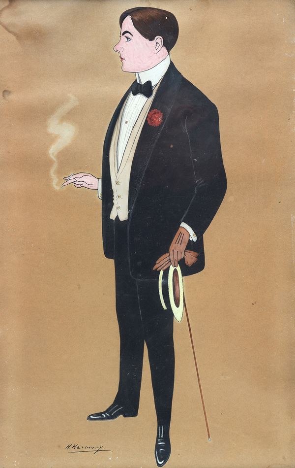 Caricatura di gentiluomo