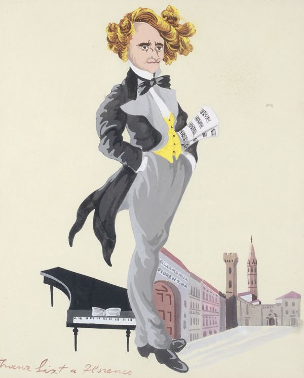Attr. a Mario Chiari - Franz Liszt à Florence 