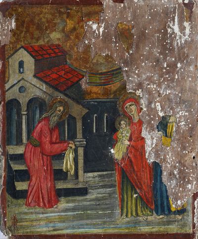 Anonimo, Presentazione al Tempio, tempera su tavola